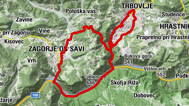Trbovlje - Zimšek - Zagorje ob Savi - K5