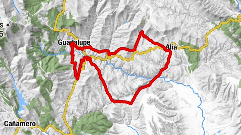 Guadalupe - Ermita de San Blas - Barranco de las Higueras - Alía