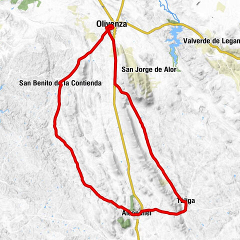 San Benito de la Contienda - Alconchel - Táliga - Olivenza