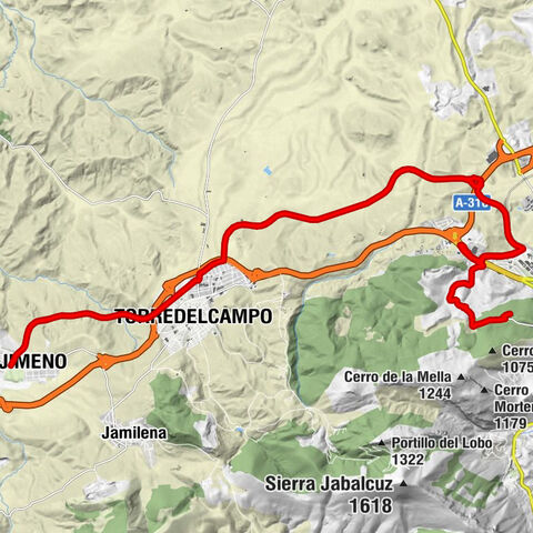 Jaén - Fuente de las Ranas - Torredelcampo - Torredonjimeno