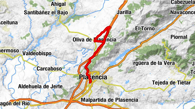 Plasencia - San Lázaro - Oliva de Plasencia