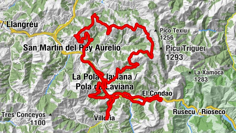 Barredos - El Puente de la Chalana - Iglesia de San Martin de Llorio - La Faya de los Lobos