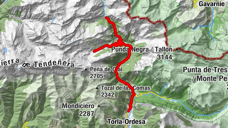 Torla-Ordesa - Salto del Carpin - Refugio de Bujaruelo