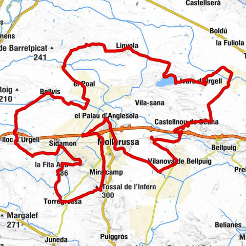 Golmés - Sant Joan Baptista - Sant Miquel de Miralcamp - la Fita Alta
