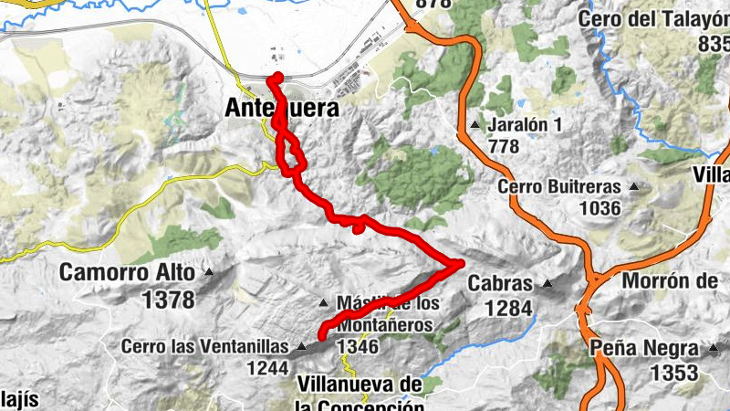 Antequera AV - Iglesia de la Trinidad - El Conejo - Venta de los Patos