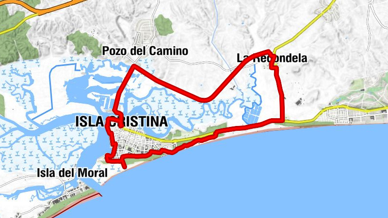 Isla Cristina - Pozo del Camino - La Redondela - Nuestra Señora del Mar