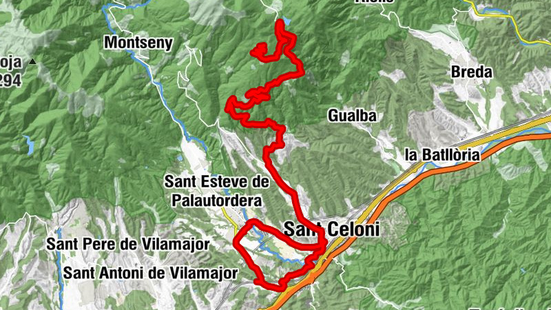 Santa Maria de Palautordera - el Roc - Coll Corbera - Les Sureres