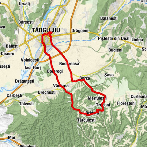 Târgu Jiu - Botorogi - Văcarea - Brătuia
