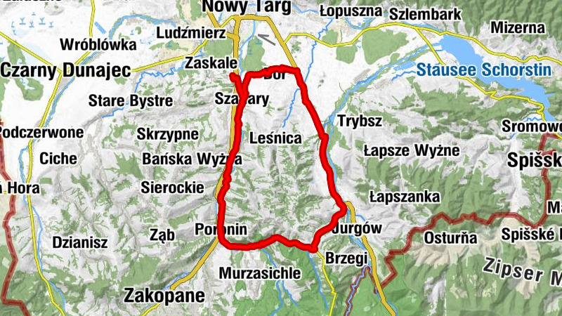 Szaflary - Karczma Przy Moście - Kościół Matki Bożej Królowej Aniołów w Białym Dunajcu - Kościół pw. Świętego Andrzeja Apostoła w Szaflarach