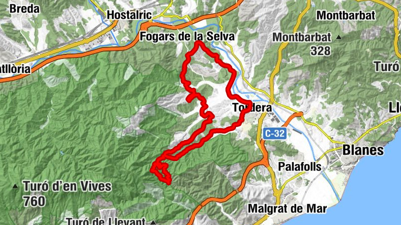 Els Tremols - Sant Ponç - Coll de Can Burgada - Sant Miquel de Vallmanya