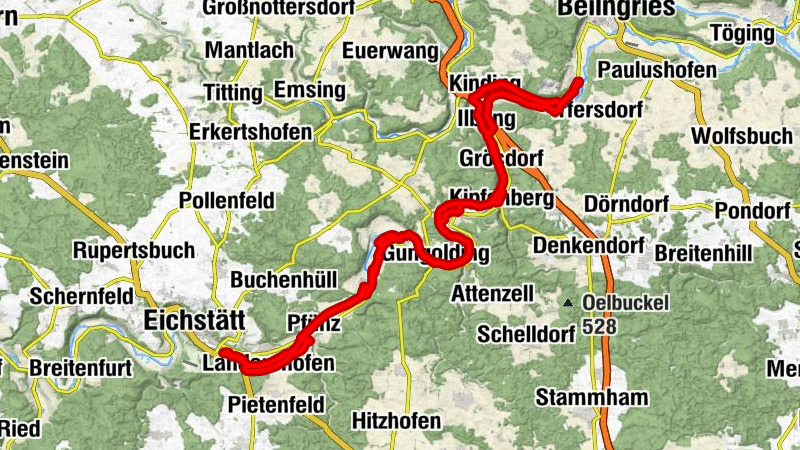 Kratzmühle - Sankt Andreas - Bruder-Klaus-Kapelle - St. Johannes der Täufer