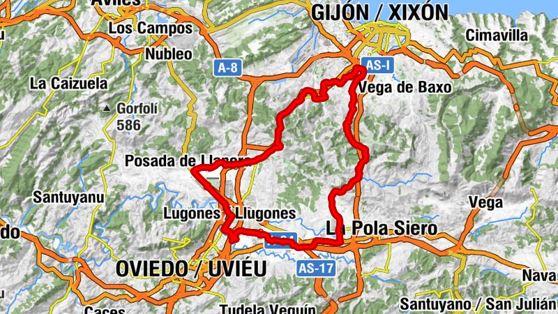 Parque Principado (FEVE) - Paredes - La Casona del Miño - Alto Verán