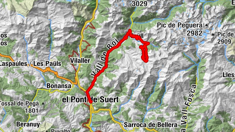 Tanatori Saura - el Pont de Suert - Castilló de Tor - Sant Martí