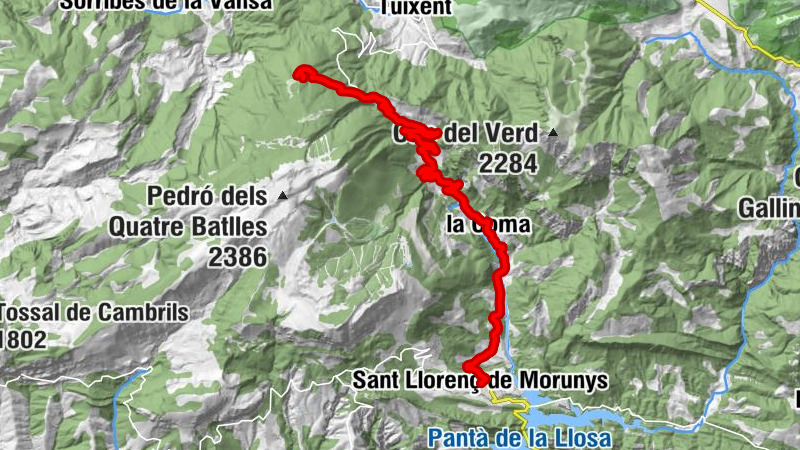 Sant Llorenç de Morunys - Santa Creu d'Ollers - la Coma - Coll de Port