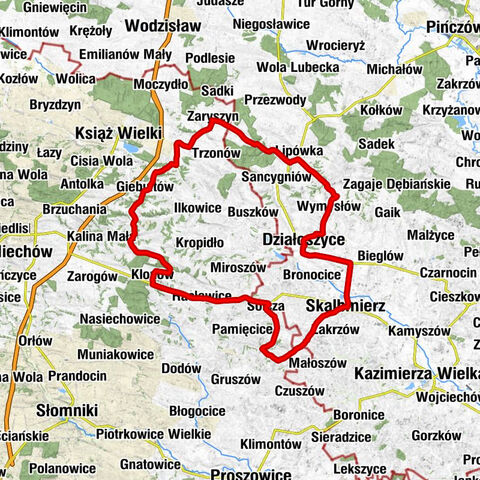 Boczkowice - Kościół pw. Narodzenia Najświętszej Maryi Panny - Kościół pw. Świętej Tekli w Wolicy - Działoszyce