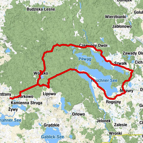 Borki - Wolisko - Leśny Zakątek - powiat olecki