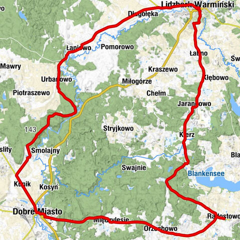 Radostowo - Kaplica pw. Świętego Maksymiliana Marii Kolbego - Cerkiew Świętych Apostołów Piotra i Pawła - Kościół pw. Świętych Apostołów Piotra i Pawła