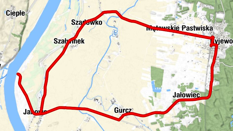 Ryjewo - Mątowskie Pastwiska - Gniew