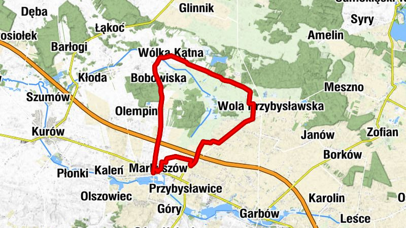 Markuszów - Bobowiska - Wólka Kątna - Zagrody