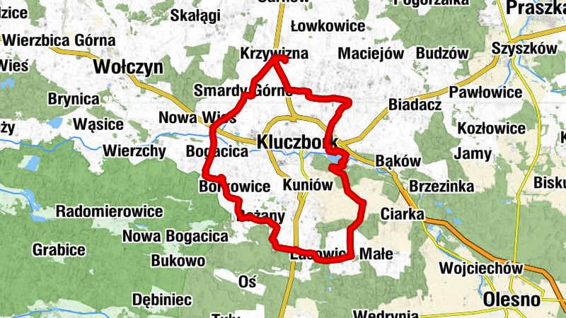 Krzywizna - Dworek Osroja - Kościół pw. Wniebowzięcia NMP - Kościół pw. Narodzenia Najświętszej Maryi Panny (stary)