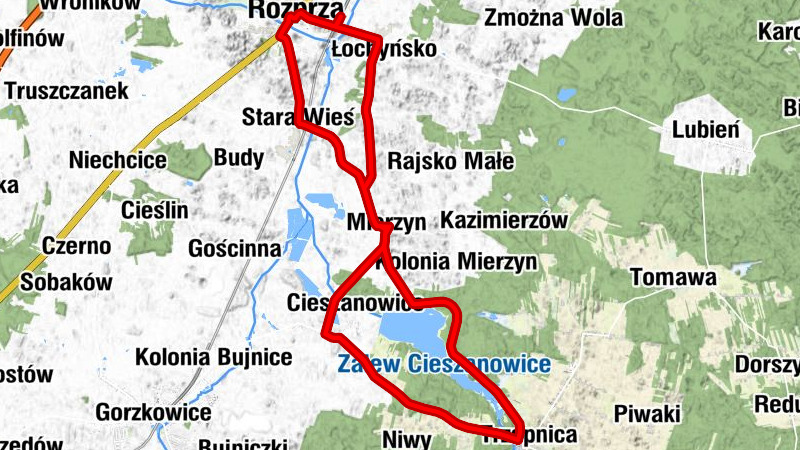 Rozprza - Łochyńsko - Kościół pw. Świętego Mikołaja w Mierzynie