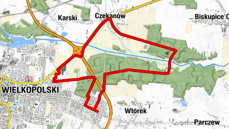 Pruślin - Osiedle Leśne - Trąba - Ostrów Wielkopolski