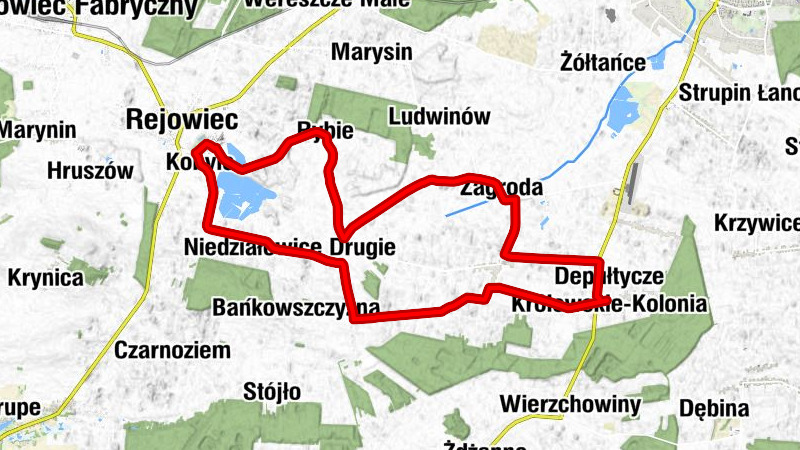 Depułtycze Królewskie-Kolonia - Dwór - Kościół pw. Wszystkich Świętych w Nowych Depułtyczach - Rejowiec