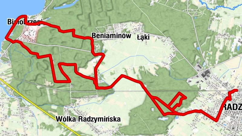 Radzymin - Białobrzegi - Biały Brzeg