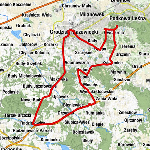 Owczarnia - Kaplica dojazdowa - Kościół pw. św. Kazimierza Królewicza - Nowa Wieś
