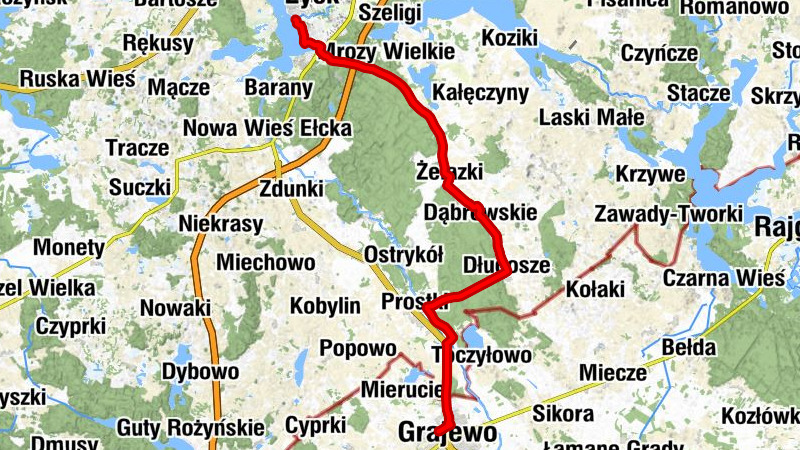 Grajewo - Przekopka - Ełk