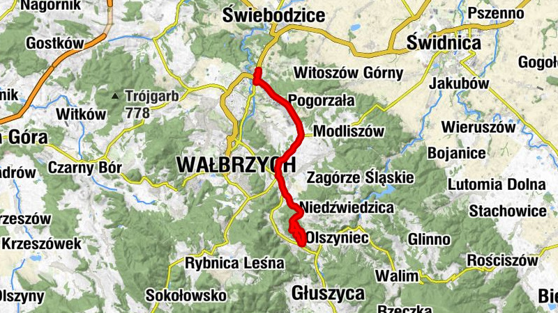 Kościół pw. Trójcy Świętej - Jedlina-Zdrój - Industrialna - Wałbrzych