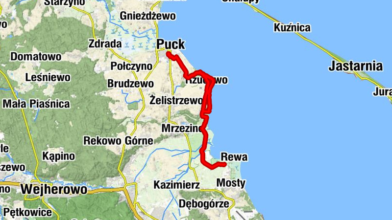 Puck - Błądzikowo - Rzucewo