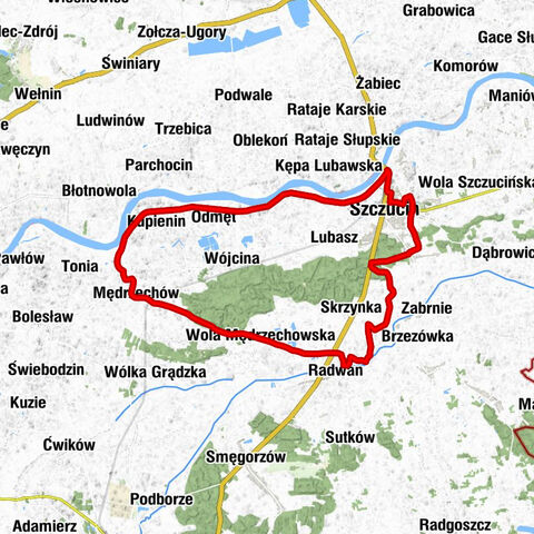 Szczucin - Zajezierze - Kościół Najświętszej Maryi Panny Królowej Polski w Mędrzechowie - Kościół pw. Najświętszej Maryi Panny Wniebowziętej w Woli Mędrzechowskiej