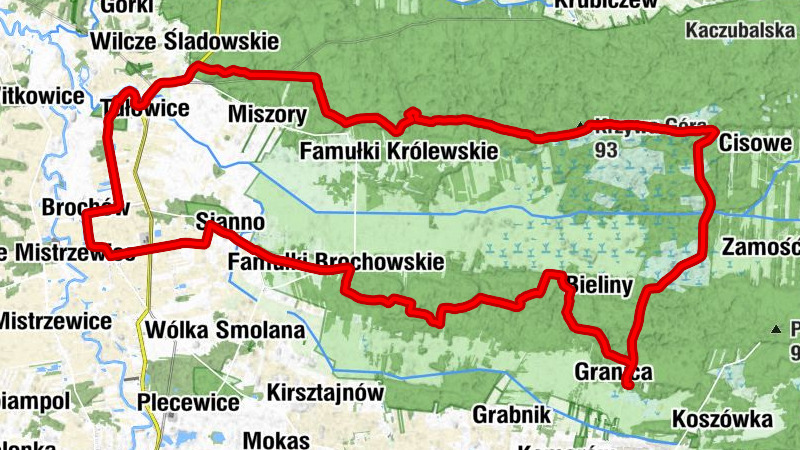 Granica - Krzywa Góra - Kościół pw. Świętego Jana Chrzciciela i Świętego Rocha - Góra św. Teresy
