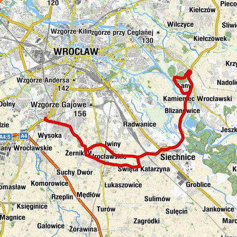 Partynice - Kościół pw. Wniebowzięcia Najświętszej Maryi Panny - Radomierzyce - Siechnice