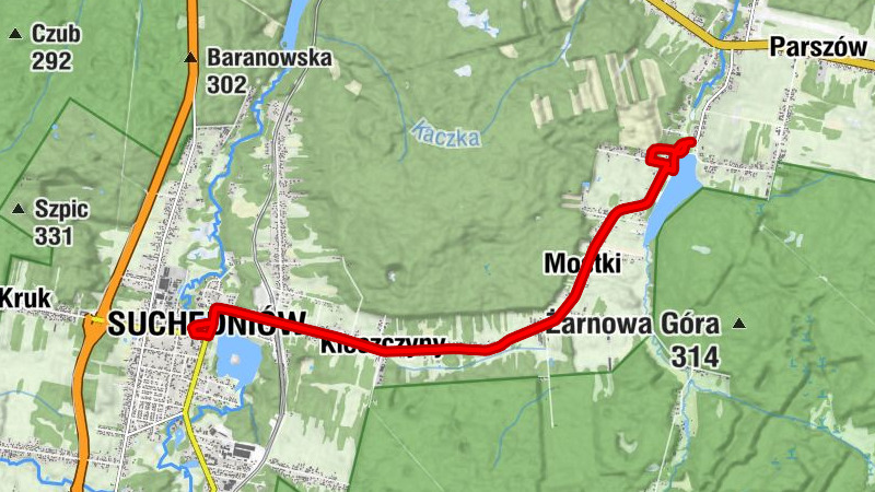 Mostki - Rogatka - Suchedniów