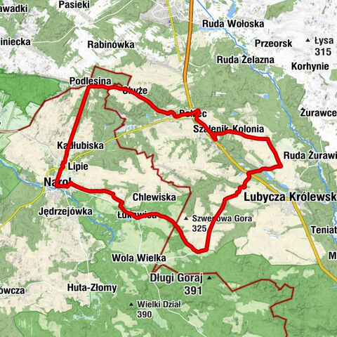 Narol - Kościół pw. Świętego Andrzeja - Kościół w Zatyle - Kaplica pw. Najświętszej Maryi Panny Niepokalanego Poczęcia w Chyżach
