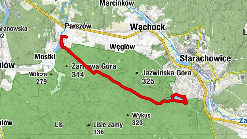 Rataje - Ostre Górki - Promenada R3 - Starachowice