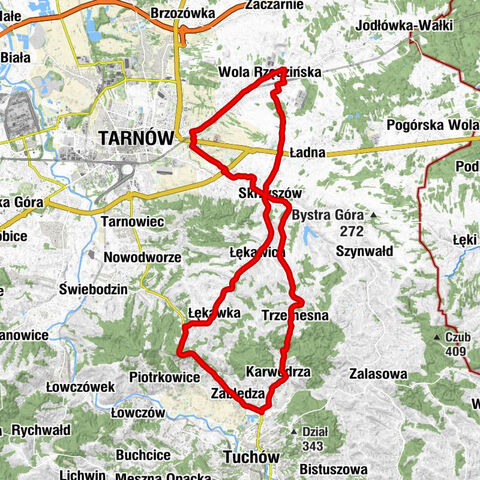 Wola Rzędzińska - Kościół pw. Świętego Stanisława Biskupa i Męczennika w Skrzyszowie - Kościół pw. Świętego Mikołaja Biskupa i Męczennika w Łękawicy - Połcze Drugie