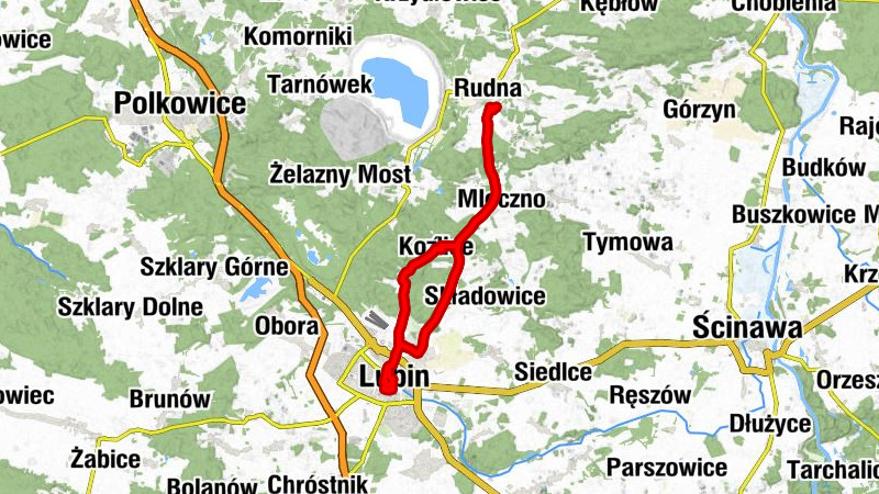 Rudna - Lubin - Kościół pw. Matki Bożej Częstochowskiej - Mleczno