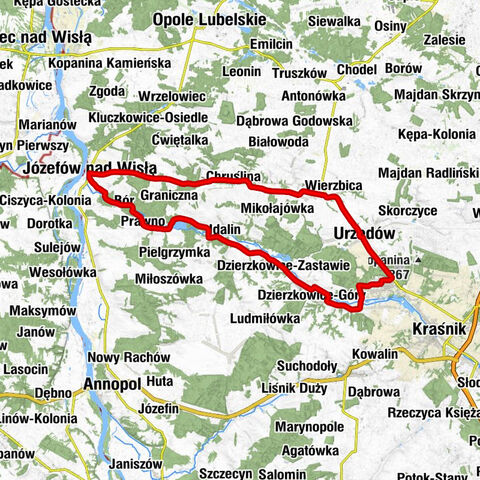 Kraśnik Fabryczny - Kościół pw. Zwiastowania Pańskiego w Boiskach - Kościół pw. Bożego Ciała w Józefowie nad Wisłą - Kościół pw. Najświętszego Serca Pana Jezusa w Bobach