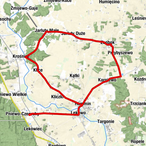 Pniewo-Czeruchy - Lekowo - Regimin - Karniewo