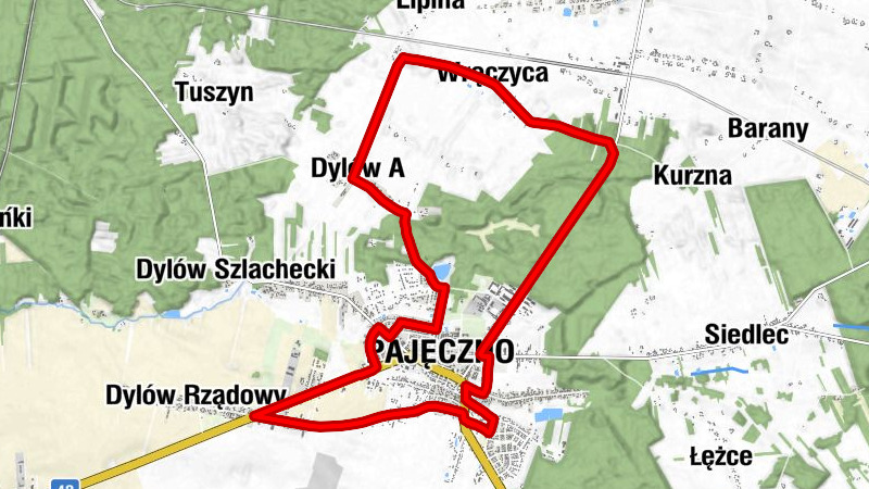 Olszówka - Pajęczno - Wręczyca - Dylów A