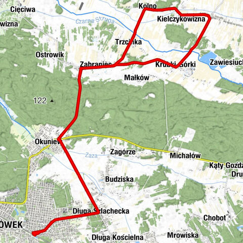 Sulejówek Miłosna - Sulejówek - Długa Szlachecka - Krzyż