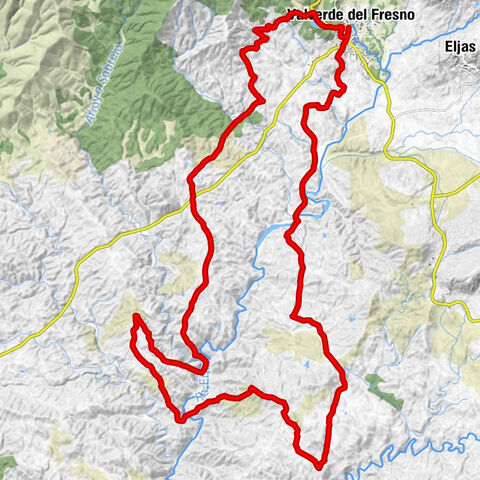 Valverde del Fresno - Cerros de Navemojada - Charco de Ballesteros - Valle de los Abades