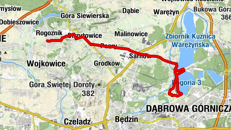 Osiedle Szlachetne - Kościół pw. NMP Królowej Świata w Strzyżowicach - Kościół pw. Jezusa Chrystusa Dobrego Pasterza w Sarnowie - Dąbrowa Górnicza