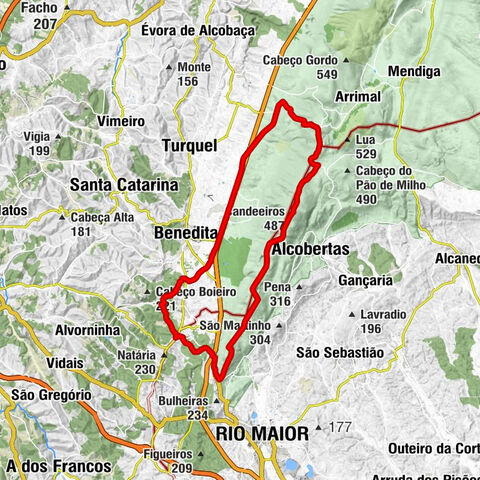 Rio Maior - Candeeiros - Frei João - Churrasqueiras