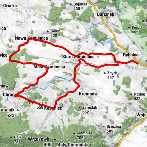 Rybnica - Kościół pw. Ścięcia Świętego Jana Chrzciciela - Kościół pw. Świętej Barbary - Kaplica pomocnicza