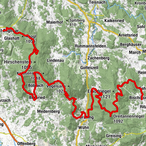 Sankt Englmar - Dreitannenriegel - Geißkopf - Bischofsmais