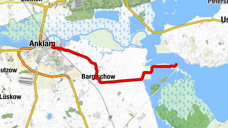 Anklam - Gnevezin Ausbau - Kamp